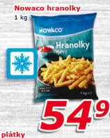 Hranolky mražené Nowaco
