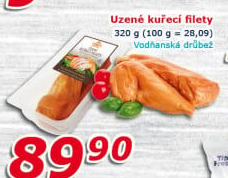 Kuřecí filety uzené Vodňanské kuře