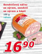 Nářez sendvičový se sýrem Váhala