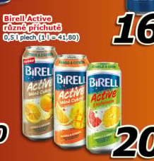 Nealkoholické pivo ochucené Active Birell