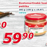 Paštika Svatomartinská husí Váhala
