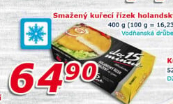 Řízek kuřecí holandský smažený mražený Vodňanské kuře