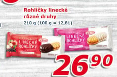 Rohlíčky linecké Klasa Pekárny a cukrárny Klatovy
