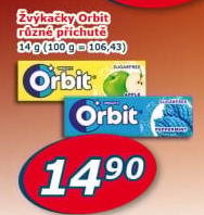 Žvýkačky Orbit