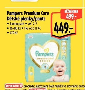 Pampers Premium Care Dětské plenky/pants