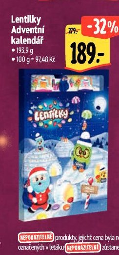 Lentilky Adventní kalendář