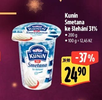 Kunín Smetana ke šlehání 31%