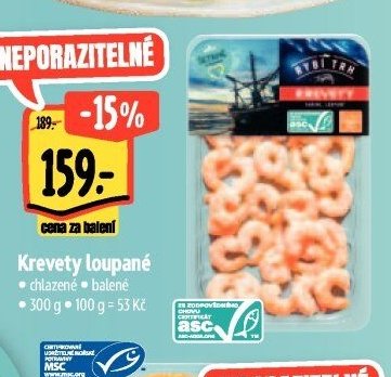 Krevety loupané