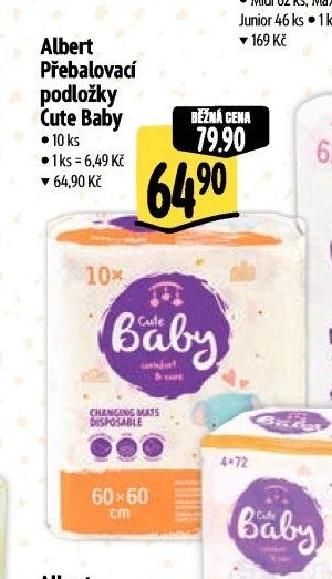 Albert Přebalovací podložky Cute Baby