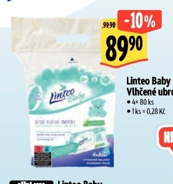 Linteo Baby Vlhčené ubrousky