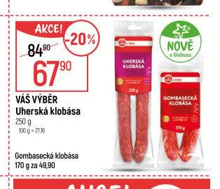 Váš Výběr Uherská klobása 250 g