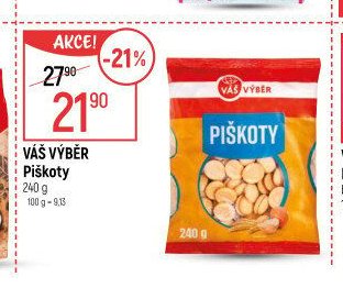 Váš Výběr Piškoty 240 g