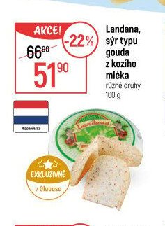 Landana, sýr typu gouda z kozího mléka