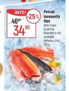 Pstruh lososovitý filet