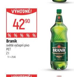 Braník světlé výčepní pivo