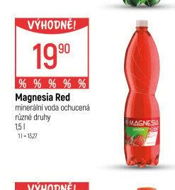 Magnesia Red minerální voda ochucená