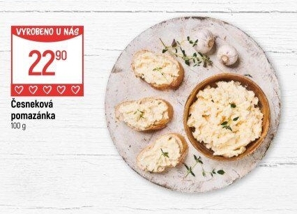 Česneková pomazánka Globus