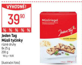 Müsli tyčinky Jeden Tag