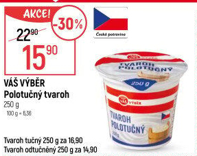 Tvaroh polotučný Váš výběr