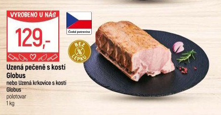 Uzená pečeně s kostí Globus