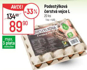 Vejce z podestýlky L Ovus