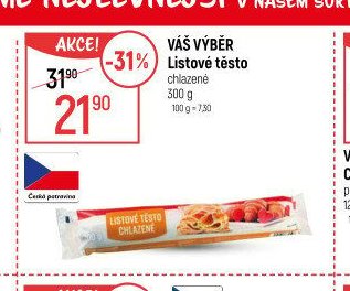Váš Výběr Listové těsto