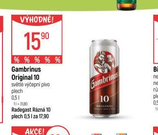 Gambrinus Original 10