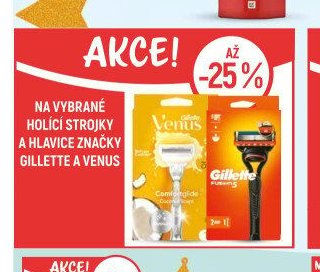 Gillette Venus a Gillette Fusion5 holicí strojky