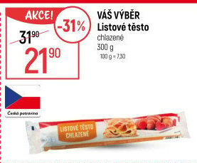 Listové těsto Váš Výběr