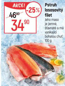 Pstruh lososovitý filety