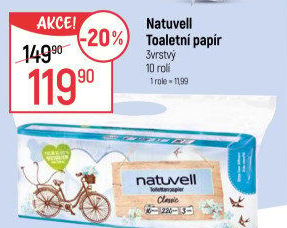 Toaletní papír 3vrstvý Natuvell