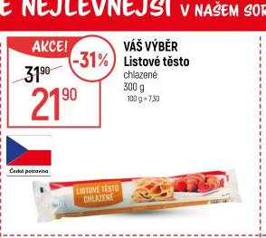 Váš výběr Listové těsto