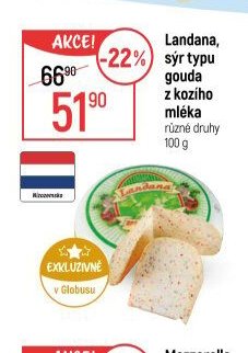 Landana, sýr typu gouda z kozího mléka