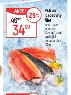 Pstruh lososovitý filet