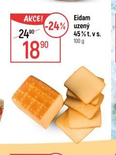 Eidam uzený 45% t. v s.