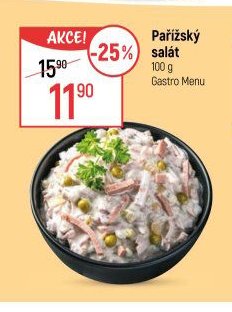 Pařížský salát Gastro Menu