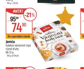 Jemča kolekce vánočních čajů