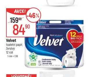 Velvet toaletní papír 12 rolí