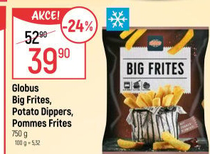 Hranolky mražené Pommes Frites Globus