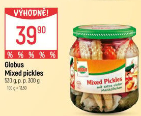 Konzervovaná zelenina Mixed Pickles Globus