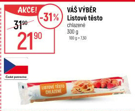 Listové těsto Váš Výběr