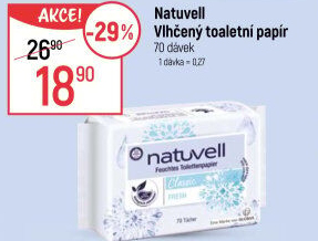 Toaletní papír vlhčený Natuvell