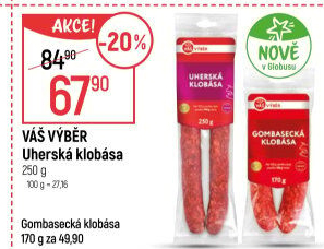 Uherská klobása Váš Výběr