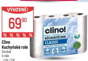 Utěrky kuchyňské 3vrstvé Clino!