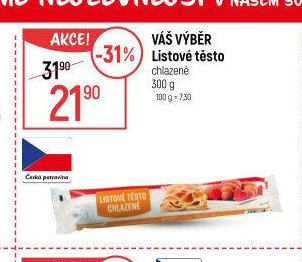 Váš výběr Listové těsto