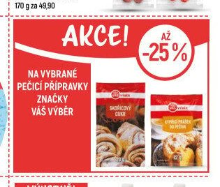 Na vybrané pečící přípravky značky Váš výběr