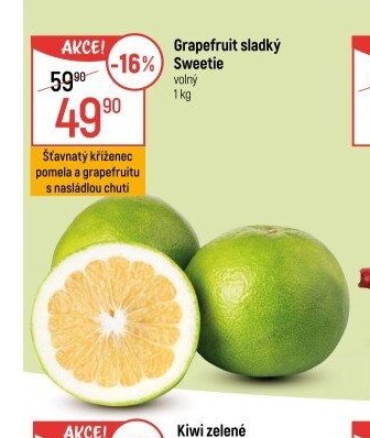 Grapefruit sladký Sweetie