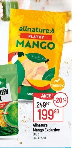 Allnature Plátky Mango