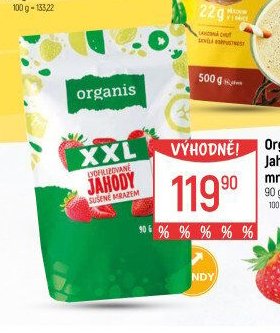Organis Jahody sušené mrazem XXL