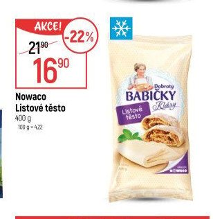 Nowaco Listové těsto 400 g